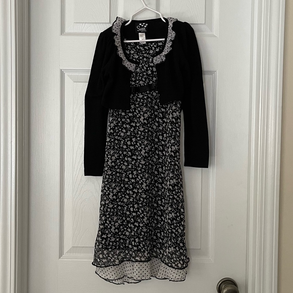 Dress with matching sweater